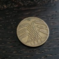 Райх монета - Германия - 10 пфенига | 1925г.; серия А, снимка 2 - Нумизматика и бонистика - 26805707