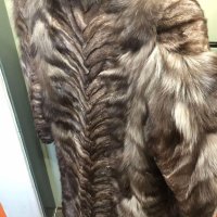Луксозно палто стригана сребърна лисица, снимка 4 - Палта, манта - 43534058
