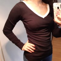 Дамска блуза с дълъг ръкав и отворен гръб , снимка 2 - Блузи с дълъг ръкав и пуловери - 28222288