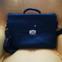 Продавам луксозна бизнес чанта Mont Blanc от естествена кожа , снимка 3 - Чанти - 44920227