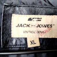 Jack & Jones nieuwe leren jas XL, снимка 2 - Сака - 44047738