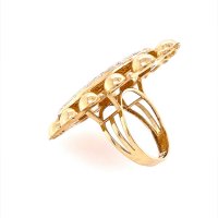 Златен дамски пръстен 5,13гр. размер:55 14кр. проба:585 модел:21154-1, снимка 3 - Пръстени - 43430598