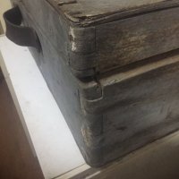 голям,стар,дървен куфар, снимка 6 - Антикварни и старинни предмети - 26449986