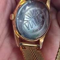 швейцарски позлатен часовник Vialux super 21jewels , снимка 9 - Мъжки - 44094424