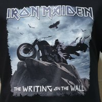 Нова мъжка тениска на музикалната група Iron Maiden – The Writing On The Wall , снимка 2 - Тениски - 35623284