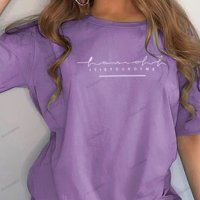 Дамски летен комплект от тениска и подходящи шорти, 6цвята - 023, снимка 5 - Комплекти - 40747448