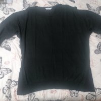 Блуза 48/50 размер черна , снимка 3 - Блузи с дълъг ръкав и пуловери - 43913027