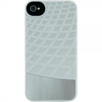 Гръб, полу-метален за  iPhone 4/4S, Belkin, бял, SS300126, снимка 1 - Калъфи, кейсове - 38375171