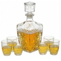 Нов Комплект за уиски Bormioli Rocco Dedalo - гарафа с 6 чаши, снимка 2 - Други - 39881558