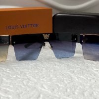 -22 % разпродажба Louis Vuitton 2023 висок клас дамски слънчеви очила маска Мъжки Унисекс, снимка 14 - Слънчеви и диоптрични очила - 38999588