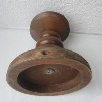 Нощна, настолна  антика -  дървена лампа - преработена, снимка 7 - Антикварни и старинни предмети - 39889065