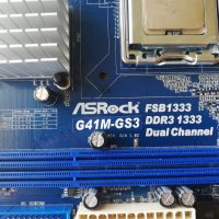 Дънна платка ASRock G41M-GS3 Socket 775 +CPU , снимка 6 - Дънни платки - 35512899