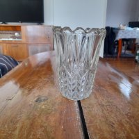 Стара стъклена ваза #11, снимка 1 - Вази - 44086672
