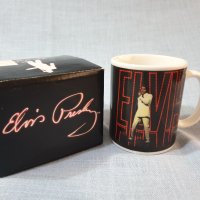 Колекционерска  порцеланова чаша,мъг с Елвис Пресли в оригиналната опаковка, снимка 1 - Чаши - 43682571
