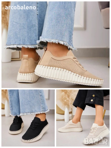 Дамски ниски маратонки, 3цвята , снимка 1