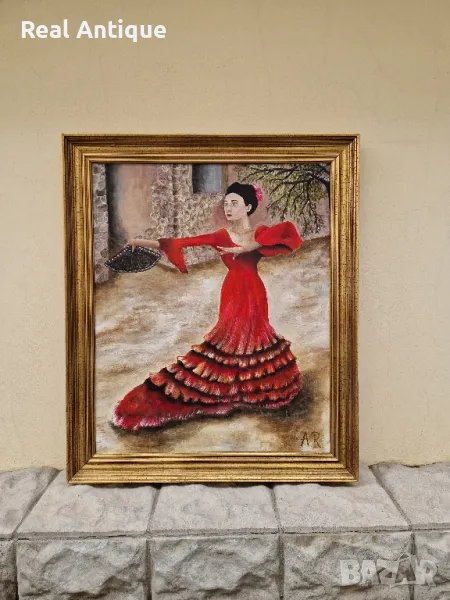 Красива майсторска картина масло върху платно авторска , снимка 1