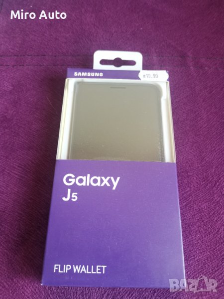 Оригинален черен Flip Wallet калъв за Huawei J5, снимка 1