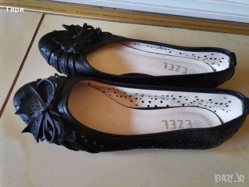 Удобни черни красиви обувки, снимка 1