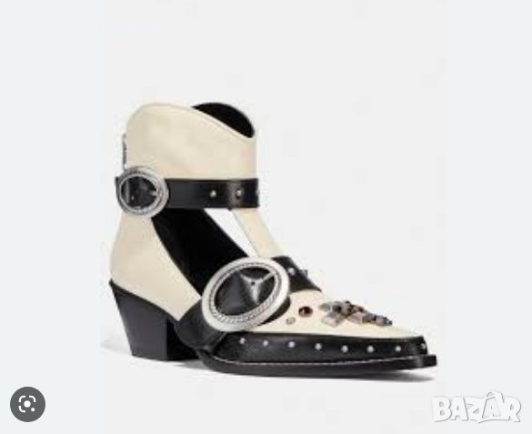 COACH Дизайнерски Изрязани ботуши Western Creeper номер 40-41, снимка 1