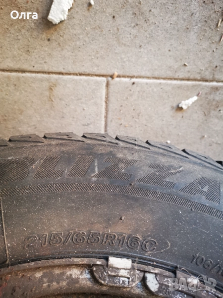 Зимни гуми с джанти за фолксваген Т5, снимка 1