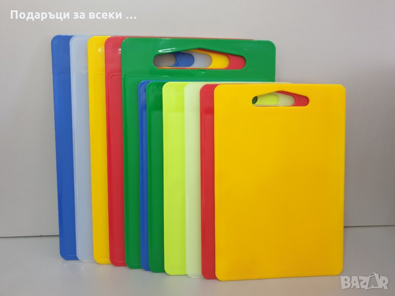 Пластмасова дъска за рязане в различни цветове , снимка 1