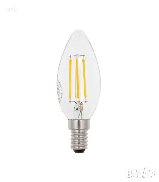 LED крушка 4W C35 2700K филамент VITO E14, снимка 1