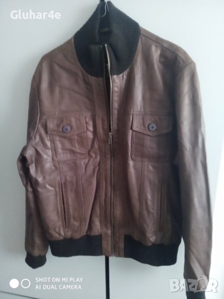 Яке естествена кожа Jack and Jones , снимка 1