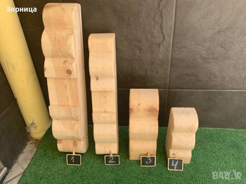 Дървени капители и конзолки за барбекюта и навеси , снимка 1