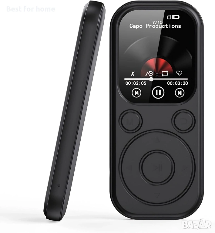 Нов MP3 Плеър (Модел 2025) с Bluetooth 5.4 – 2.01" IPS Екран, HiFi Звук и до 128GB, снимка 1