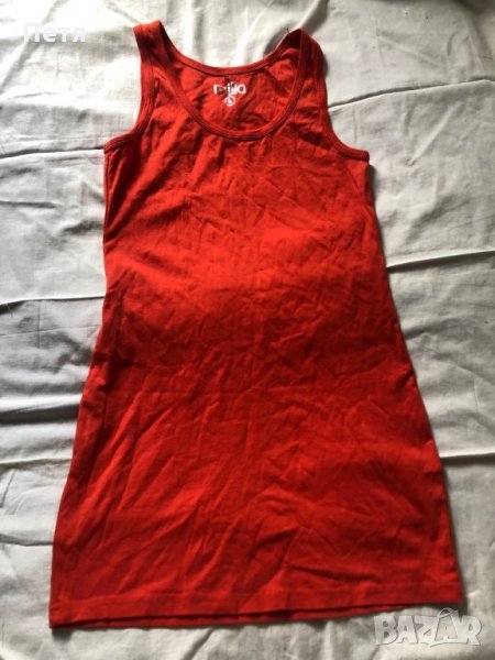 Дамски оранжев потник, снимка 1