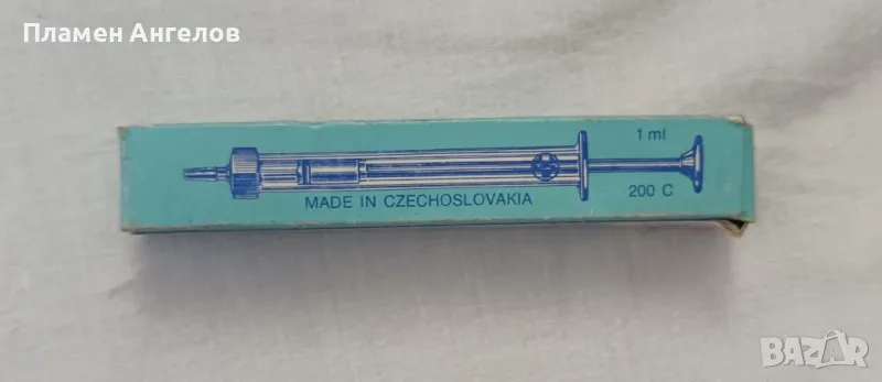 стъклена спринцовка, снимка 1