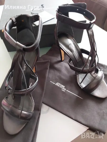 Jerome Dreyfuss нови токчета 39-40 номер естествена агнешка кожа, снимка 1