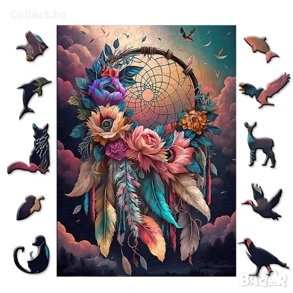 Дървен пъзел - Капан за сънища, снимка 1