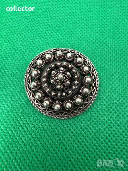 Сребърна брошка Арпалия / арпалии. №7500, снимка 1