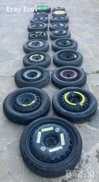 1бр - 16 цола резервна гума патерица 5х112 Фолцваген 5x112 VW, снимка 1