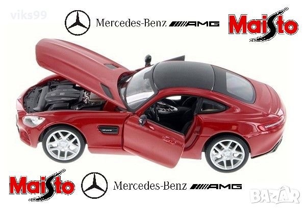 Mercedes Benz AMG GT MAISTO - 1:24 , снимка 1
