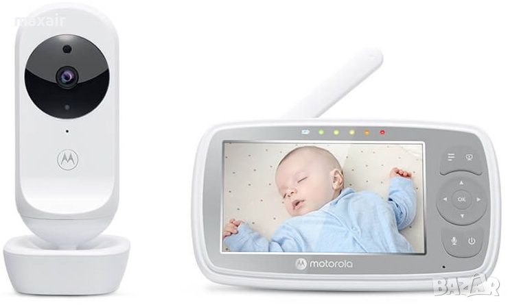 Видео бебефон MOTOROLA BABY MONITOR VM44 Connect Wi-Fi 4.3″ * Безплатна доставка * Гаранция 2 години, снимка 1