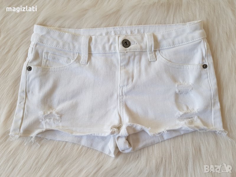 Бели дънкови панталони размер С, снимка 1