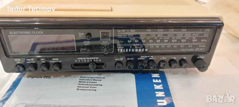 Радио часовник Telefunken , снимка 1