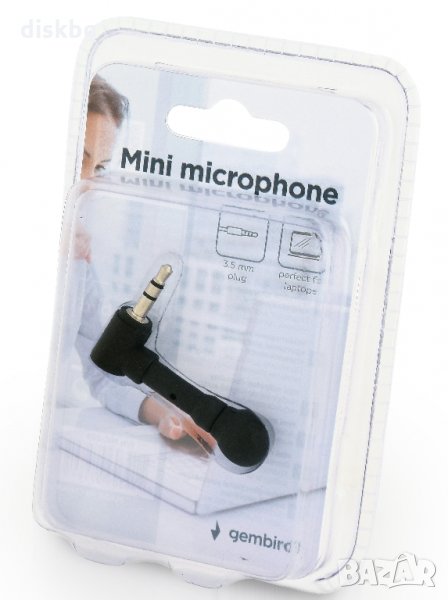 Нов мини микрофон за лаптоп Gembird MIC-203, снимка 1