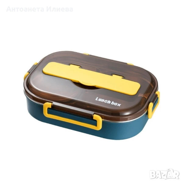 Кутия за храна подходяща и за бебешка храна. Подходяща е за миене в съдомиялна., снимка 1