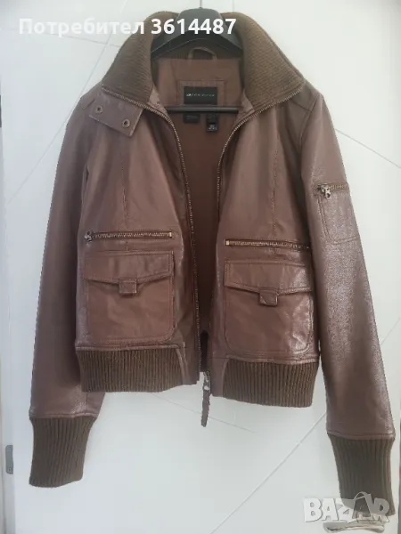 Дамско яке-естествена кожа MANGO, снимка 1