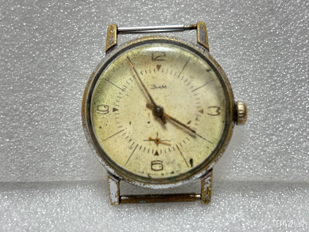 Работещ! Мъжки механичен Часовник "ЗИМ" СССР, снимка 1