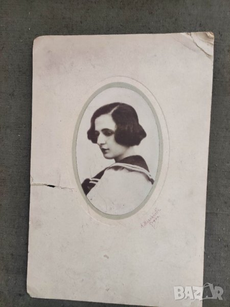 Продавам стара снимка Посмъртната ми снимка като госпожица 1913 А. Влайков , снимка 1