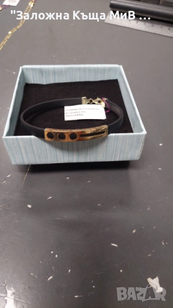 Мъжка Златна силиконова гривна 4.83гр, снимка 1