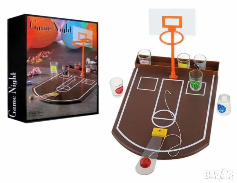 Настолна Игра баскетбол за пиене с алкохол или безалкохолно, снимка 1