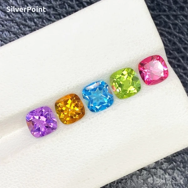 Топази, Аметист, Перидот и Цитрин калибрирани , снимка 1