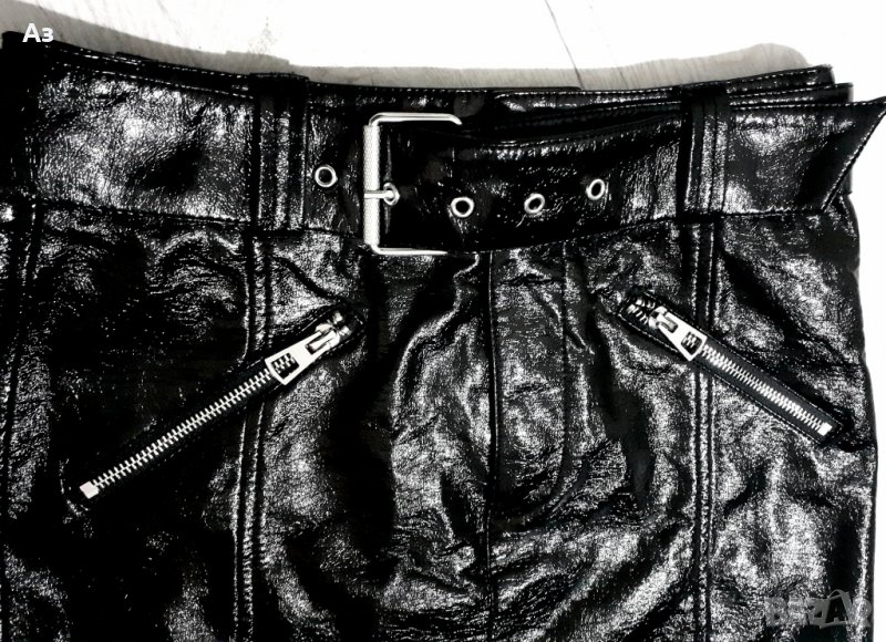 НОВА !! Кожена пола Bershka , снимка 1