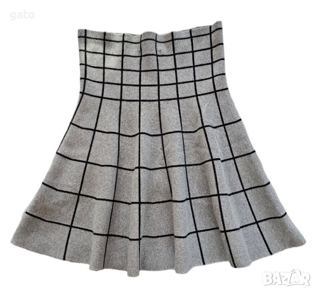 Сива разкроена пола, снимка 1