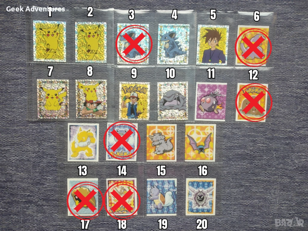 Pokemon Стикери Merlin от 1999 Червен Албум Оригинални Колекционерски, снимка 1